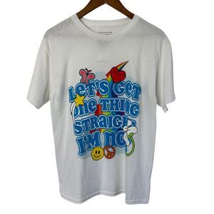 NWT Rue 21 Pride Graphic Tee White T-Shirt Short Sleeve Top Womens Size Small